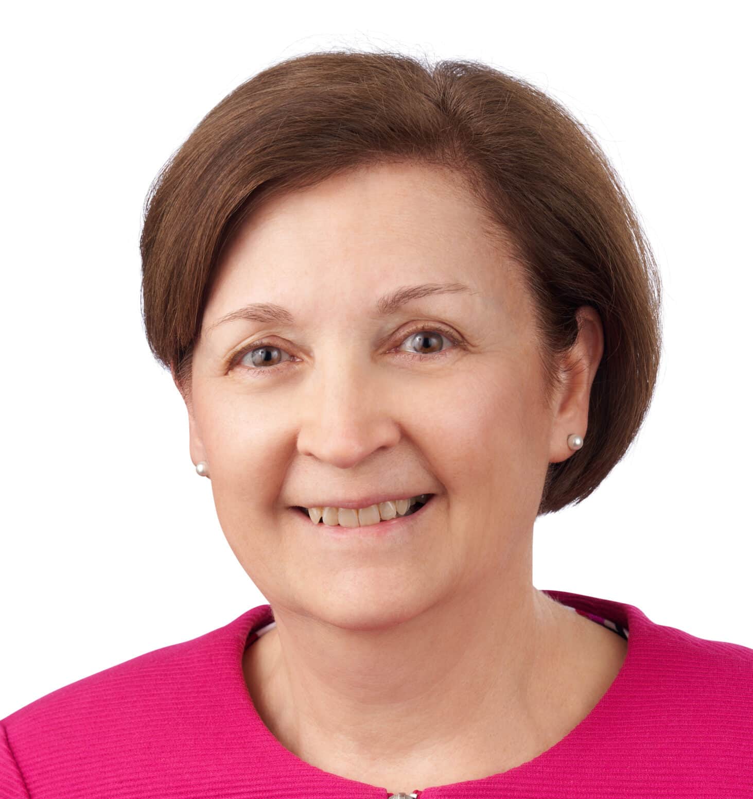 A headshot of associate Rosemary Dufrayne. She is a smiling woman with short brown hair.